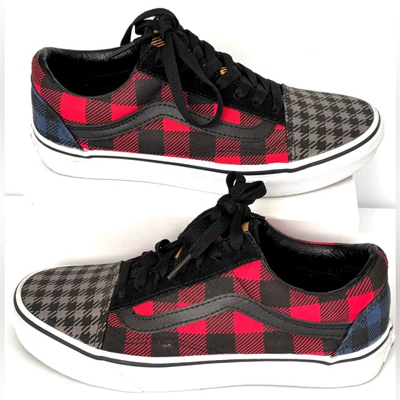 Vans Old Skool "Plaid Is Not Dead Pack" or "Buffalo Mix" sneaker Size 7 - Picture 4 of 10
